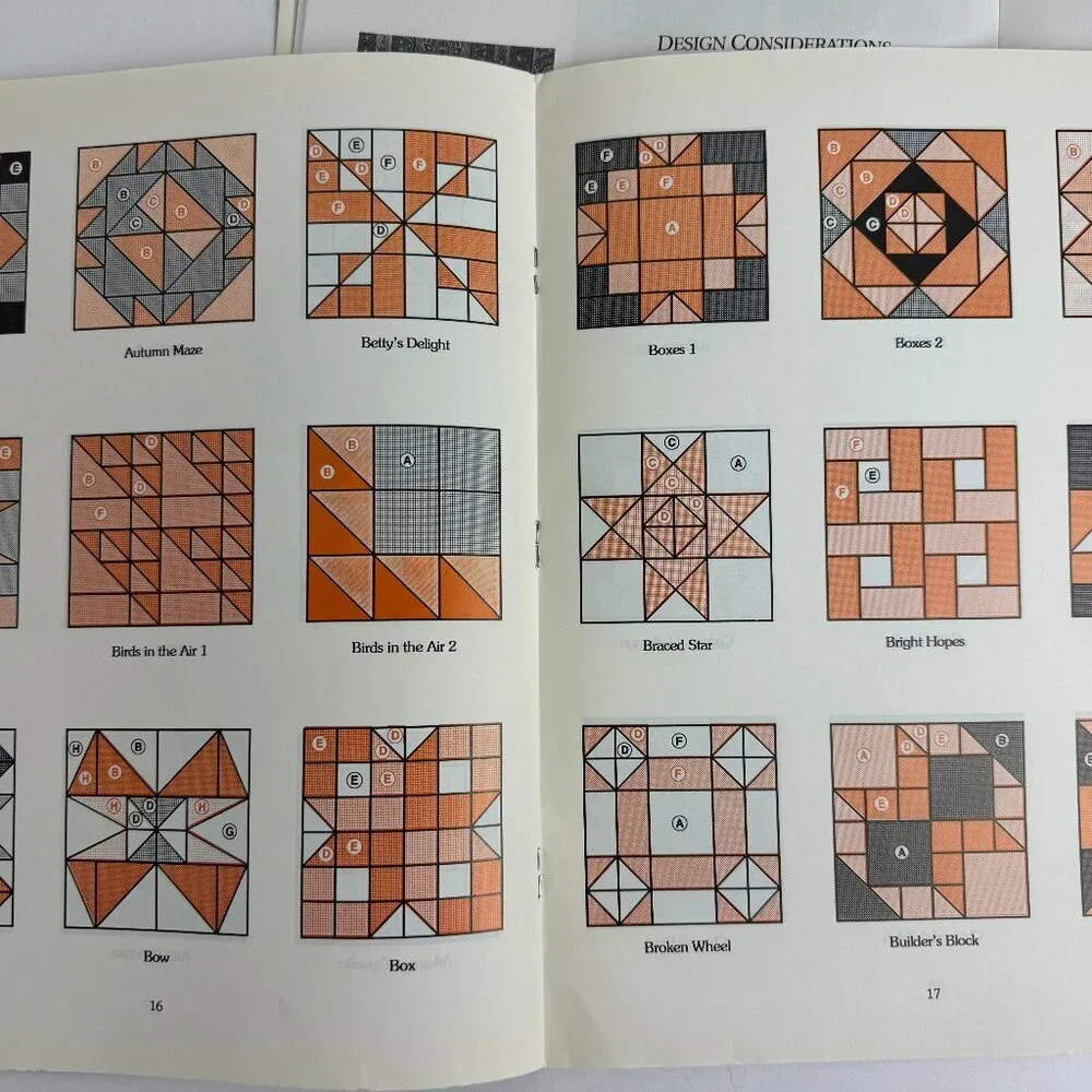 Vintage 2 Books Patchwork Quilt Blocks Rita Weiss Donna Lynn Thomas